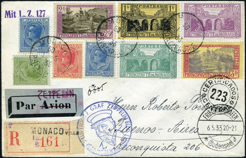 Lot 1692 - Monaco poste aerienne -  Francois Feldman F.C.N.P François FELDMAN sale #124