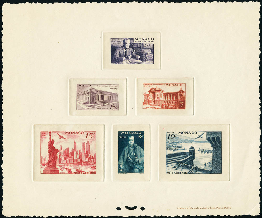 Lot 1695 - Monaco poste aerienne -  Francois Feldman F.C.N.P François FELDMAN sale #124