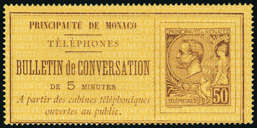 Lot 1733 - Monaco timbres telephone - Francois Feldman F.C.N.P François FELDMAN sale #124 Lot 1733 - Monaco timbres telephone - Francois Feldman F.C.N.P François FELDMAN sale #124