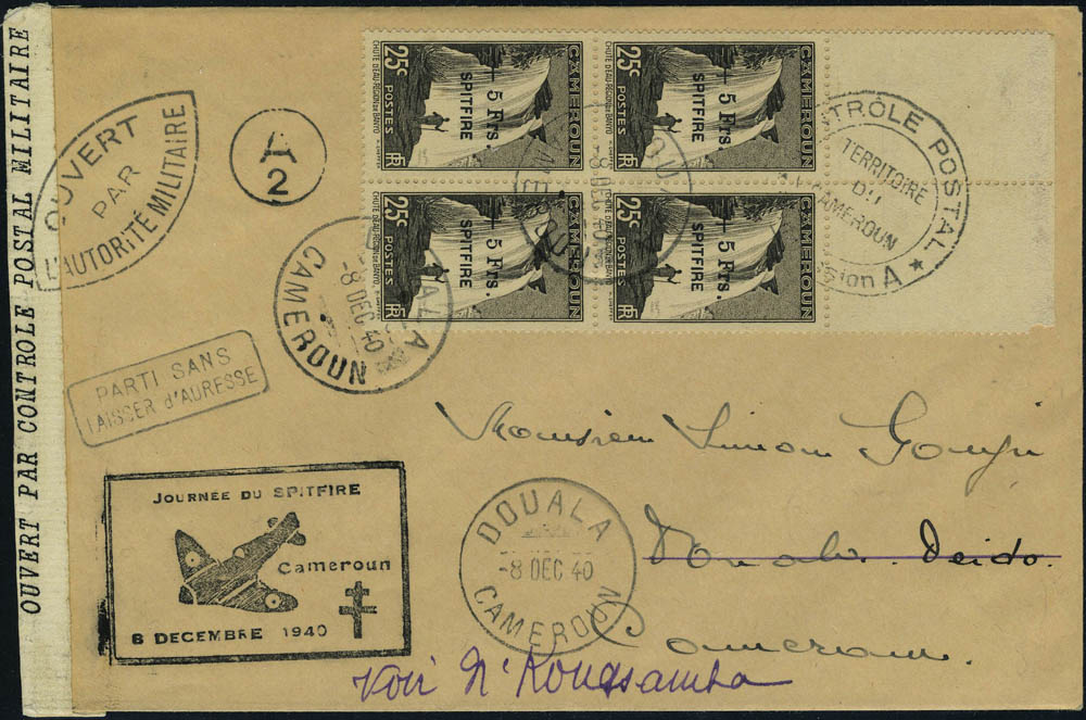 Lot 1939 - Cameroun - Francois Feldman F.C.N.P François FELDMAN sale #124 Lot 1939 - Cameroun - Francois Feldman F.C.N.P François FELDMAN sale #124