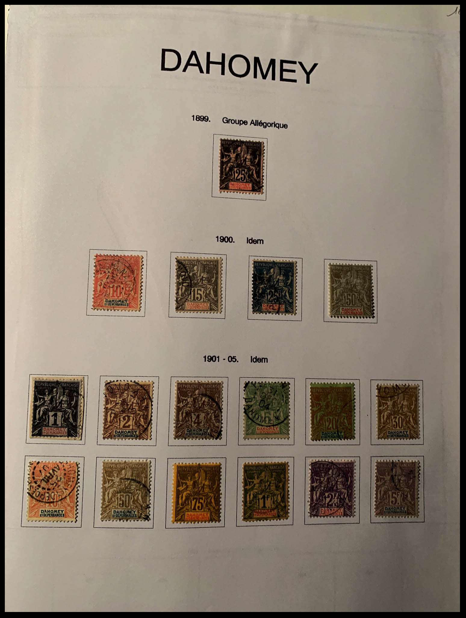 Lot 2113 - dahomey Lots & Collections - Francois Feldman F.C.N.P François FELDMAN sale #124 Lot 2113 - dahomey Lots & Collections - Francois Feldman F.C.N.P François FELDMAN sale #124
