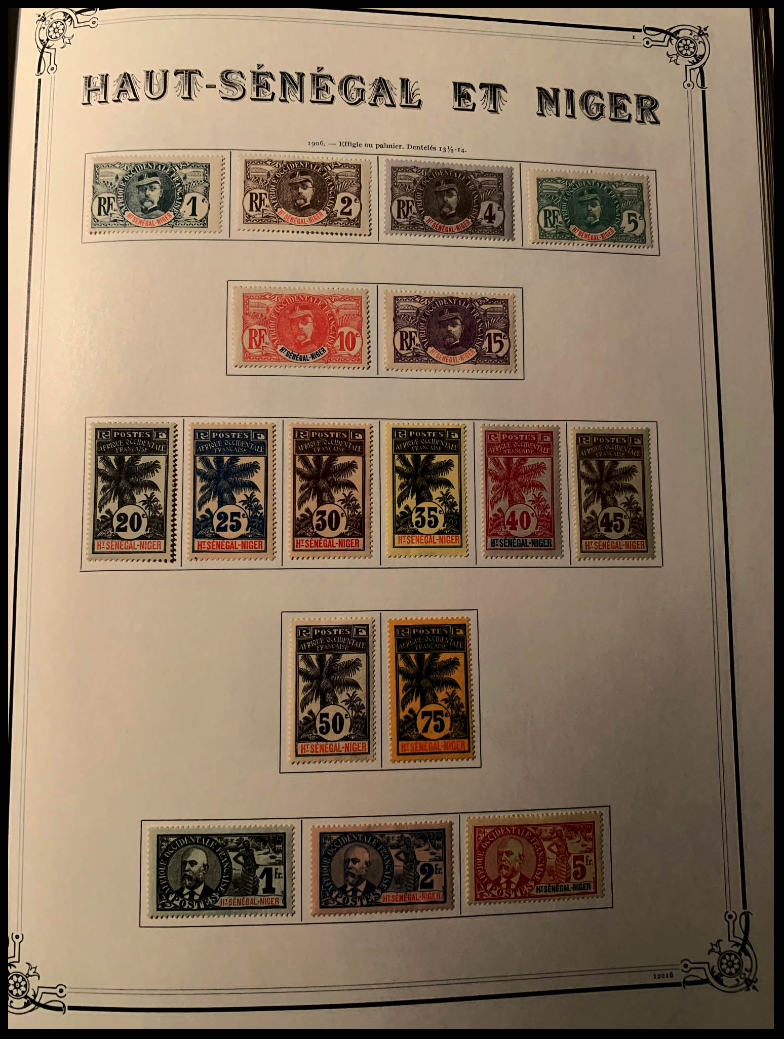 Lot 2239 - HAUT SENEGAL & NIGER Lots & Collections -  Francois Feldman F.C.N.P François FELDMAN sale #124
