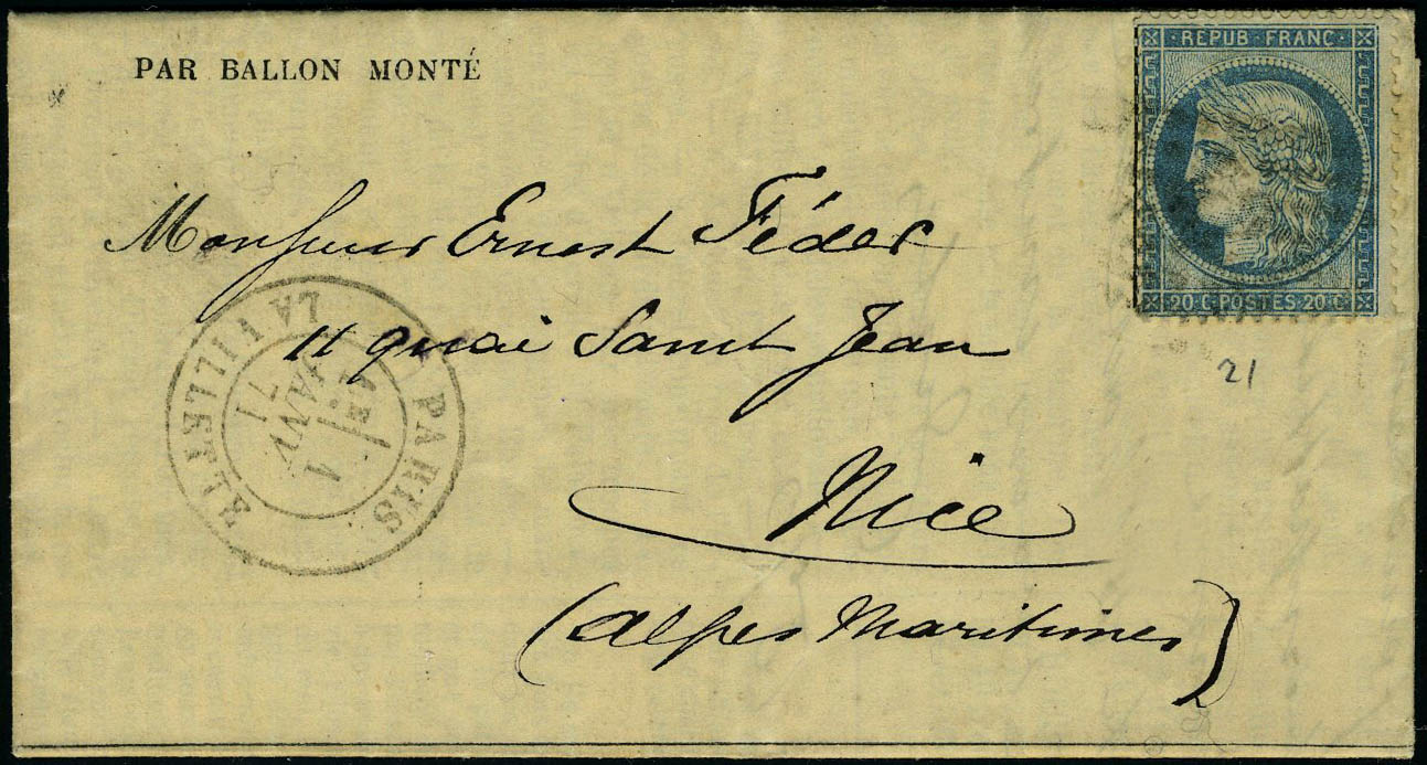 Lot 24 - France ballons montés - Francois Feldman F.C.N.P François FELDMAN sale #124 Lot 24 - France ballons montés - Francois Feldman F.C.N.P François FELDMAN sale #124
