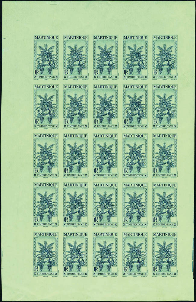 Lot 2415 - martinique timbres-taxe -  Francois Feldman F.C.N.P François FELDMAN sale #124