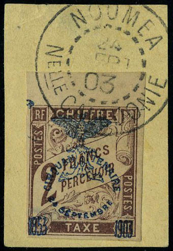 Lot 2483 - nouvelle caledonie timbres-taxe - Francois Feldman F.C.N.P François FELDMAN sale #124 Lot 2483 - nouvelle caledonie timbres-taxe - Francois Feldman F.C.N.P François FELDMAN sale #124
