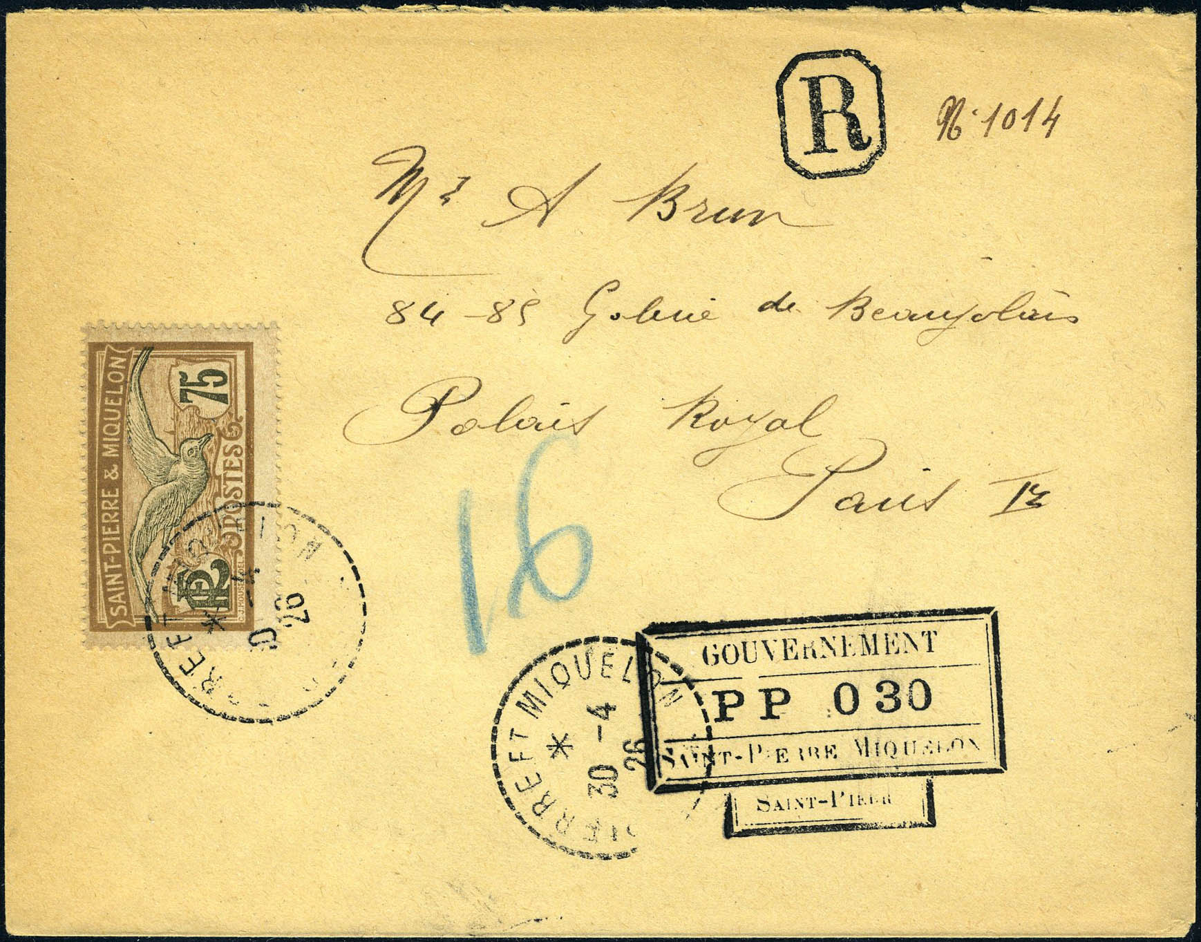 Lot 2641 - SAINT PIERRE & MIQUELON - Francois Feldman F.C.N.P François FELDMAN sale #124 Lot 2641 - SAINT PIERRE & MIQUELON - Francois Feldman F.C.N.P François FELDMAN sale #124