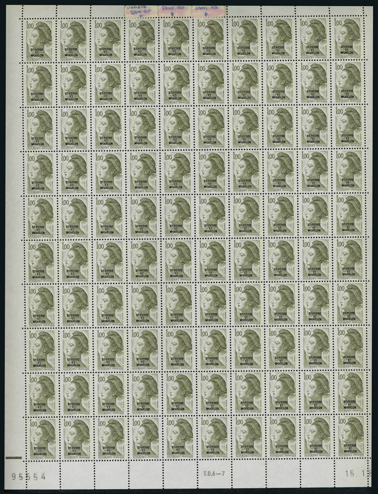 Lot 2659 - SAINT PIERRE & MIQUELON - Francois Feldman F.C.N.P François FELDMAN sale #124 Lot 2659 - SAINT PIERRE & MIQUELON - Francois Feldman F.C.N.P François FELDMAN sale #124