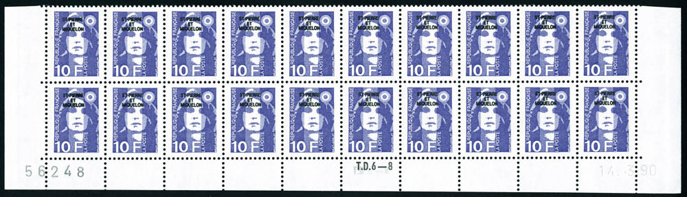 Lot 2660 - SAINT PIERRE & MIQUELON - Francois Feldman F.C.N.P François FELDMAN sale #124 Lot 2660 - SAINT PIERRE & MIQUELON - Francois Feldman F.C.N.P François FELDMAN sale #124