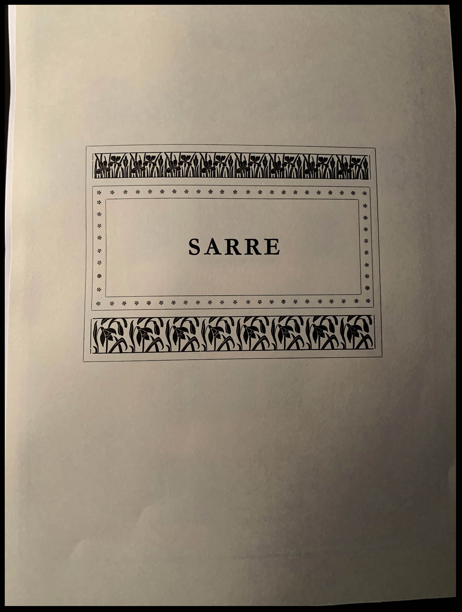Lot 2712 - Sarre Lots & Collections -  Francois Feldman F.C.N.P François FELDMAN sale #124