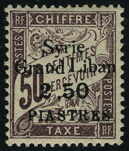 Lot 2769 - syrie timbres-taxe - Francois Feldman F.C.N.P François FELDMAN sale #124 Lot 2769 - syrie timbres-taxe - Francois Feldman F.C.N.P François FELDMAN sale #124