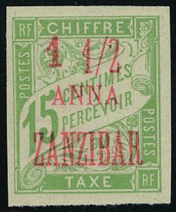 Lot 2895 - zanzibar timbres-taxe -  Francois Feldman F.C.N.P François FELDMAN sale #124