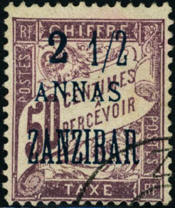 Lot 2896 - zanzibar timbres-taxe -  Francois Feldman F.C.N.P François FELDMAN sale #124