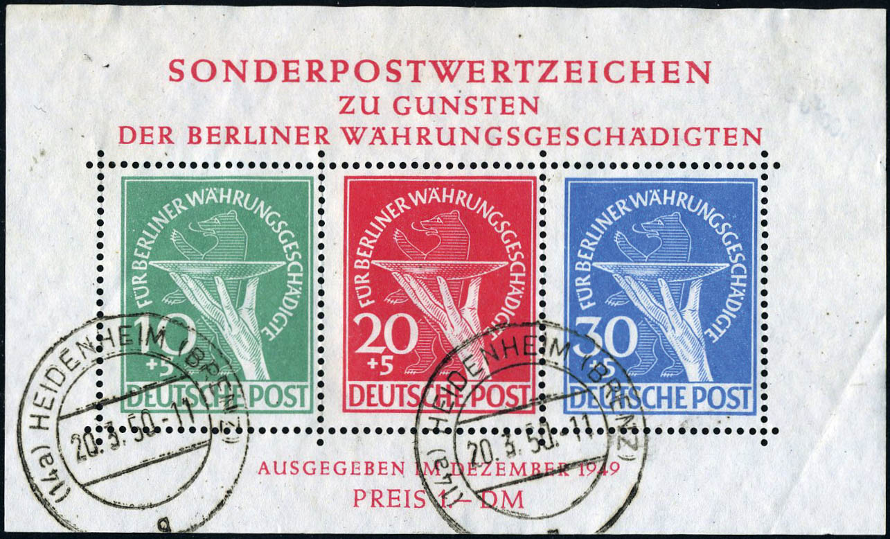 Lot 2953 - allemagne (berlin) BLOCS & FEUILLETS -  Francois Feldman F.C.N.P François FELDMAN sale #124