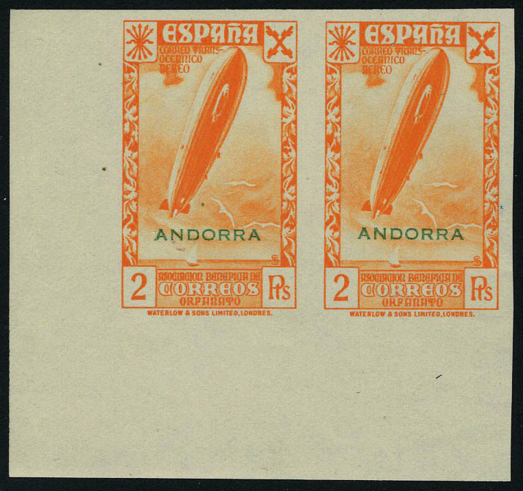 Lot 2964 - andorre espagnol TIMBRES DE BIENFAISANCE -  Francois Feldman F.C.N.P François FELDMAN sale #124