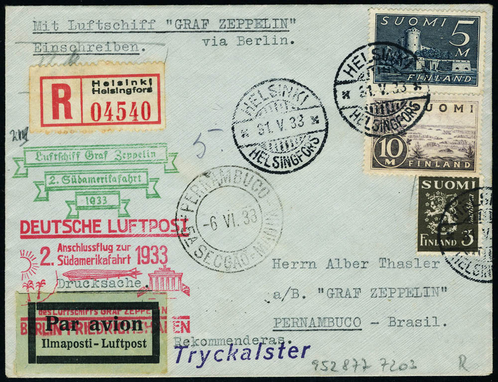 Lot 3058 - finlande poste aerienne - Francois Feldman F.C.N.P François FELDMAN sale #124 Lot 3058 - finlande poste aerienne - Francois Feldman F.C.N.P François FELDMAN sale #124