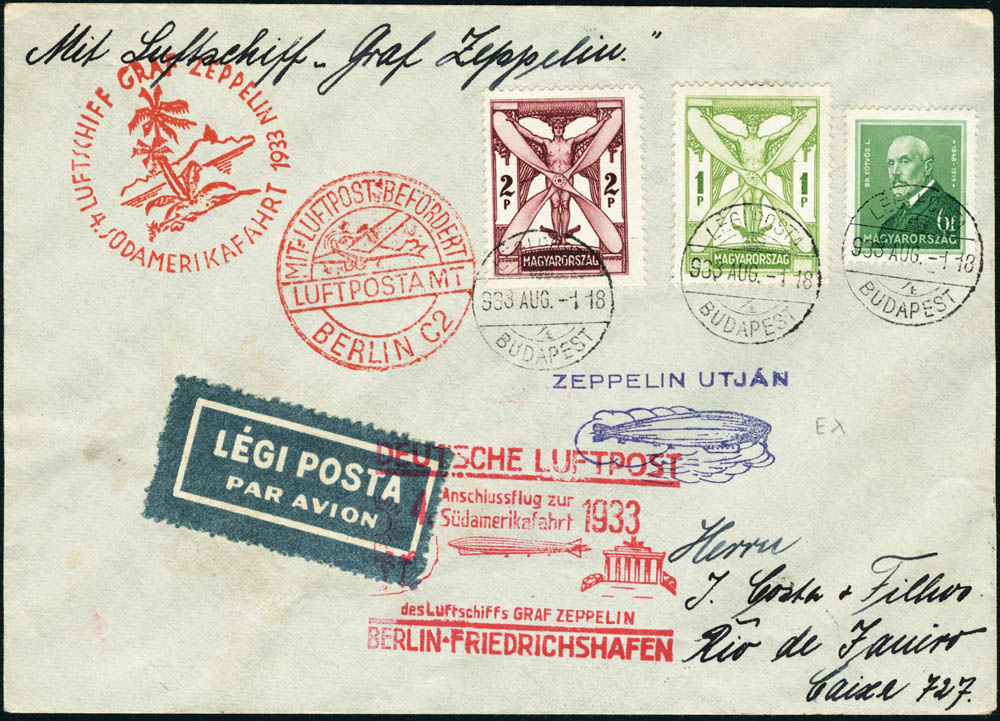 Lot 3105 - hongrie poste aerienne - Francois Feldman F.C.N.P François FELDMAN sale #124 Lot 3105 - hongrie poste aerienne - Francois Feldman F.C.N.P François FELDMAN sale #124