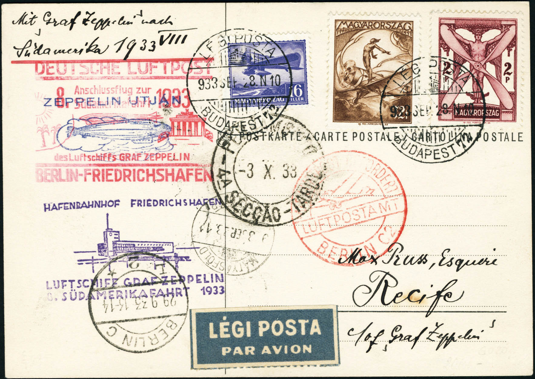 Lot 3106 - hongrie poste aerienne - Francois Feldman F.C.N.P François FELDMAN sale #124 Lot 3106 - hongrie poste aerienne - Francois Feldman F.C.N.P François FELDMAN sale #124