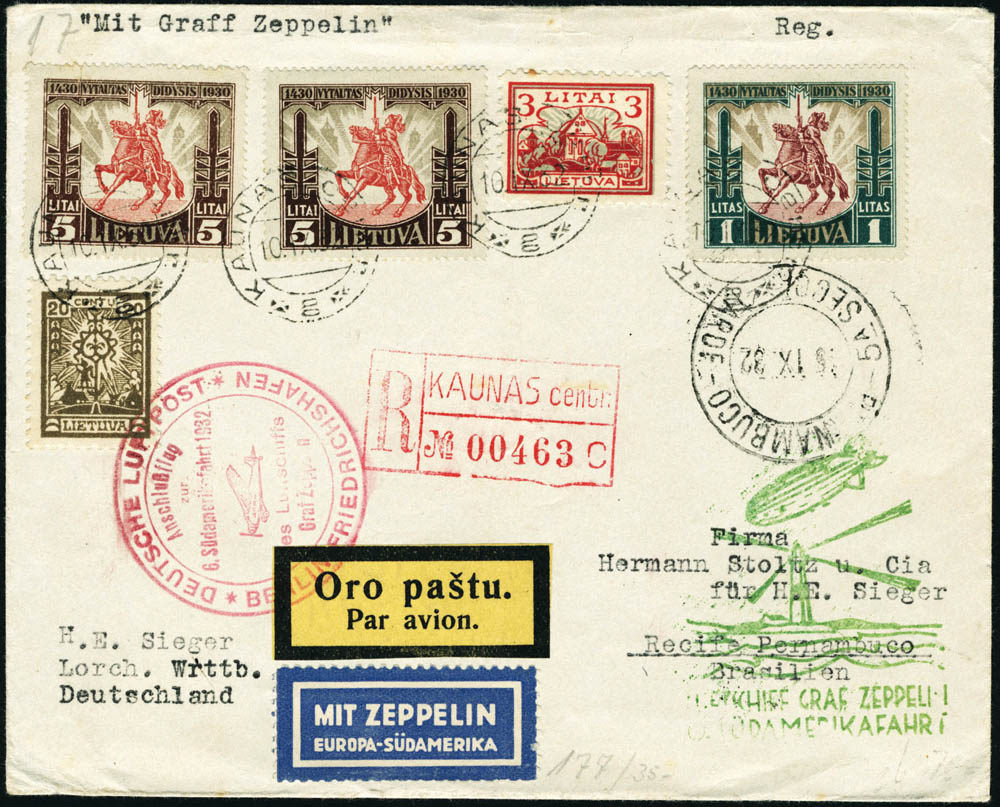 Lot 3227 - lituanie poste aerienne - Francois Feldman F.C.N.P François FELDMAN sale #124 Lot 3227 - lituanie poste aerienne - Francois Feldman F.C.N.P François FELDMAN sale #124