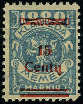 Lot 3242 - memel lituanien - Francois Feldman F.C.N.P François FELDMAN sale #124 Lot 3242 - memel lituanien - Francois Feldman F.C.N.P François FELDMAN sale #124