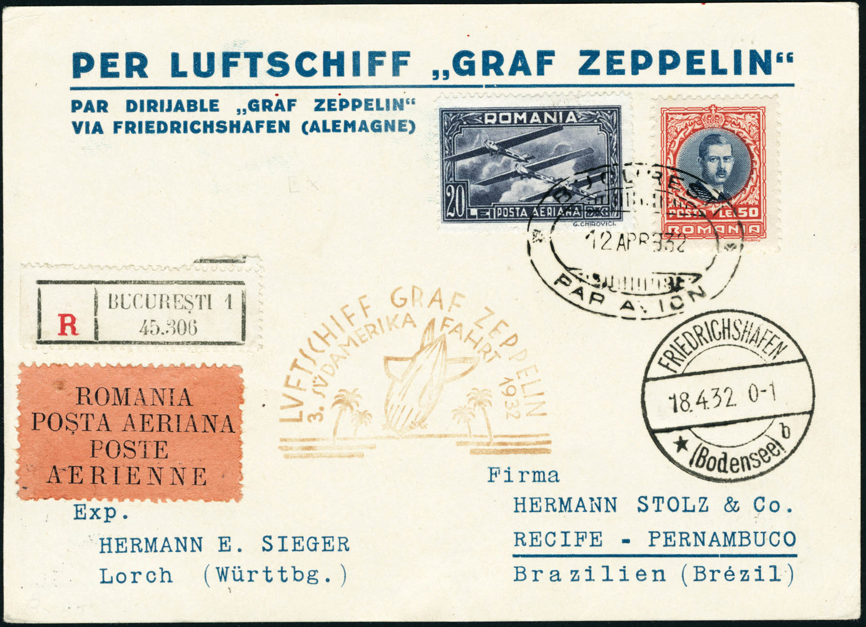 Lot 3299 - roumanie poste aerienne - Francois Feldman F.C.N.P François FELDMAN sale #124 Lot 3299 - roumanie poste aerienne - Francois Feldman F.C.N.P François FELDMAN sale #124