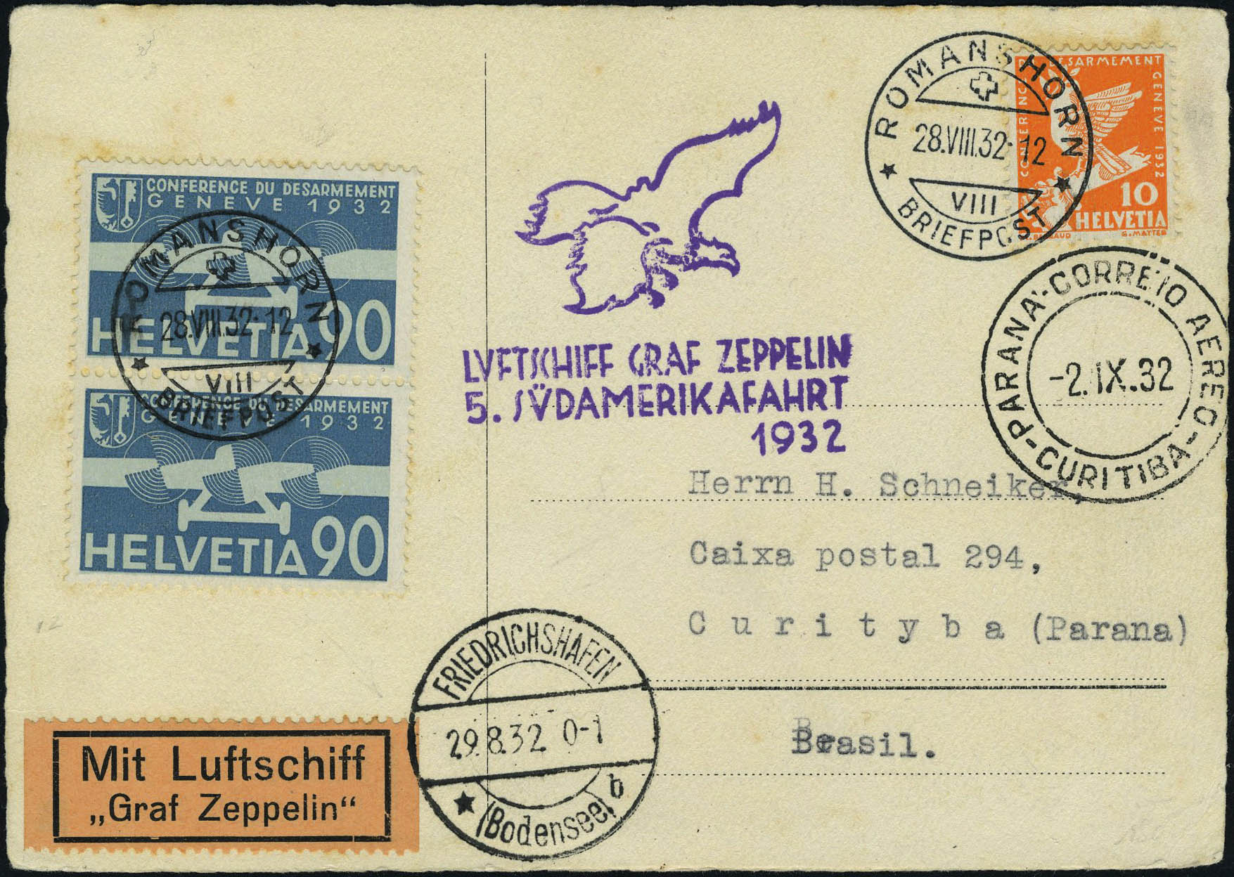 Lot 3358 - suisse poste aerienne - Francois Feldman F.C.N.P François FELDMAN sale #124 Lot 3358 - suisse poste aerienne - Francois Feldman F.C.N.P François FELDMAN sale #124