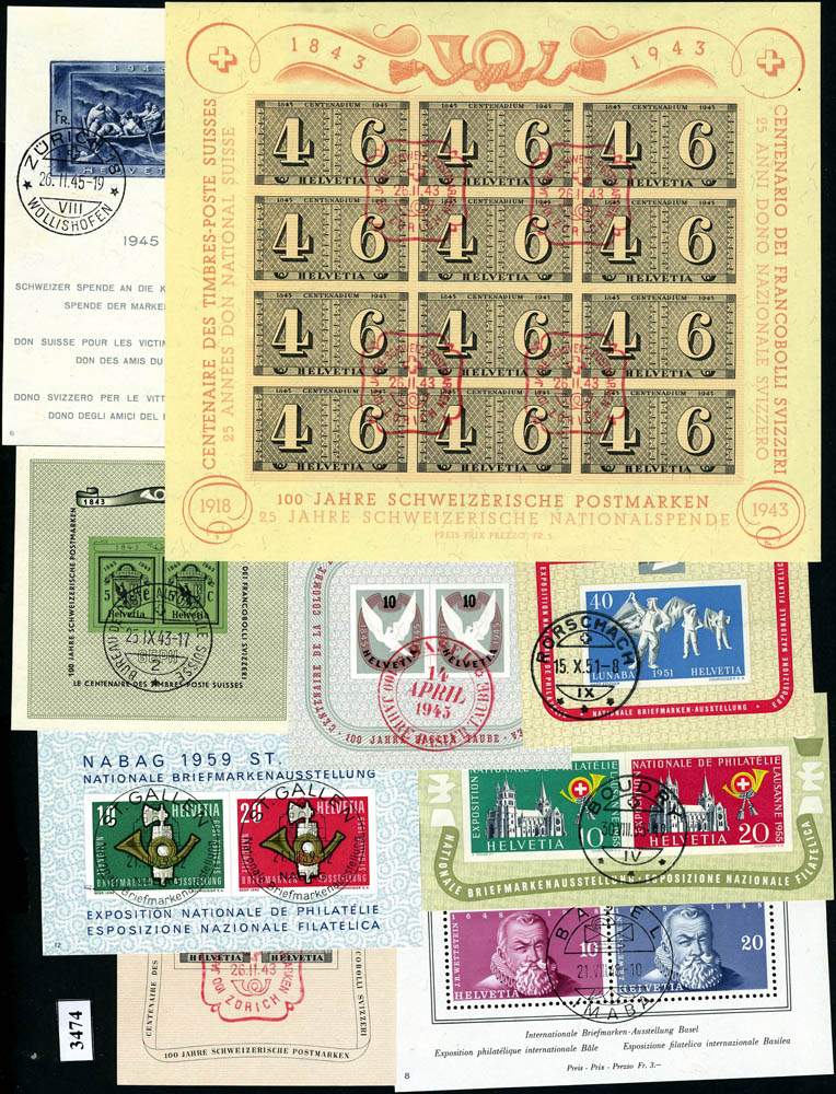 Lot 3381 - suisse BLOCS & FEUILLETS - Francois Feldman F.C.N.P François FELDMAN sale #124 Lot 3381 - suisse BLOCS & FEUILLETS - Francois Feldman F.C.N.P François FELDMAN sale #124