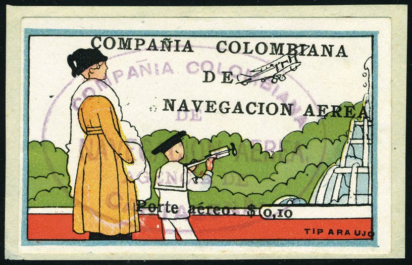 Lot 3495 - colombie poste aerienne -  Francois Feldman F.C.N.P François FELDMAN sale #124