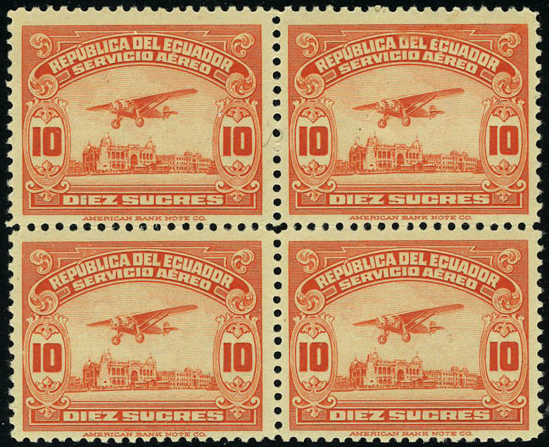Lot 3519 - equateur poste aerienne - Francois Feldman F.C.N.P François FELDMAN sale #124 Lot 3519 - equateur poste aerienne - Francois Feldman F.C.N.P François FELDMAN sale #124