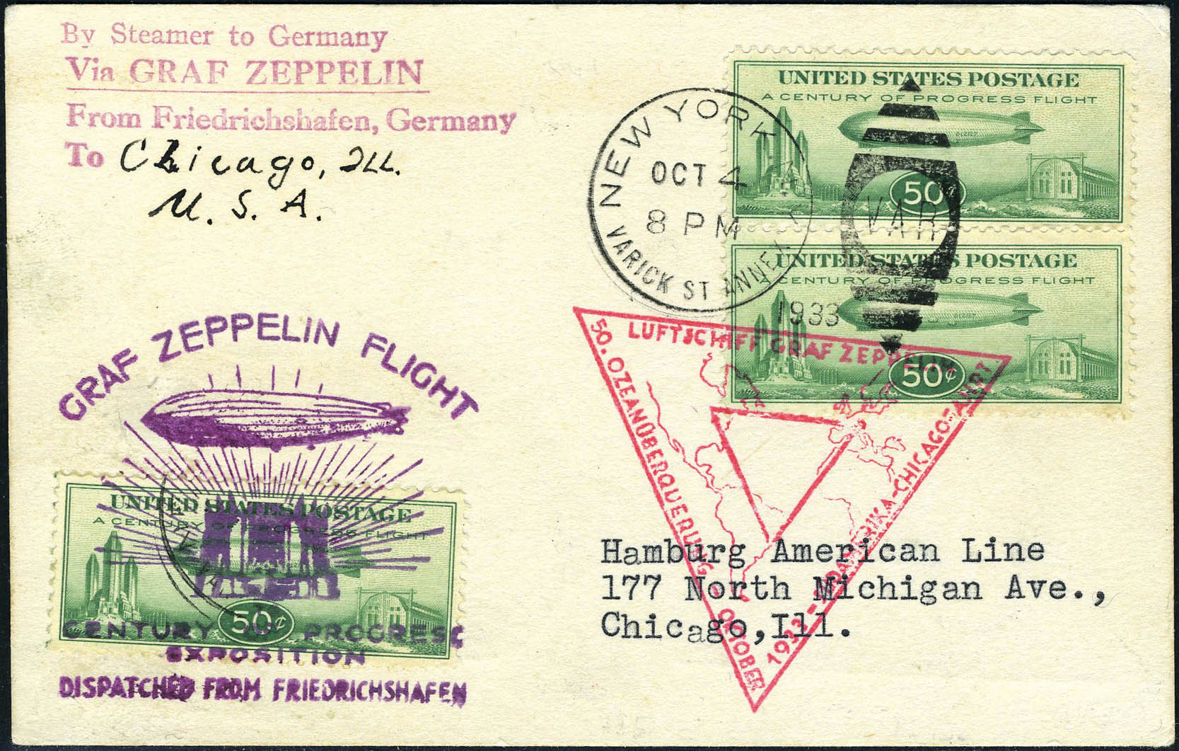 Lot 3534 - ETATS UNIS D'AMERIQUE poste aerienne -  Francois Feldman F.C.N.P François FELDMAN sale #124