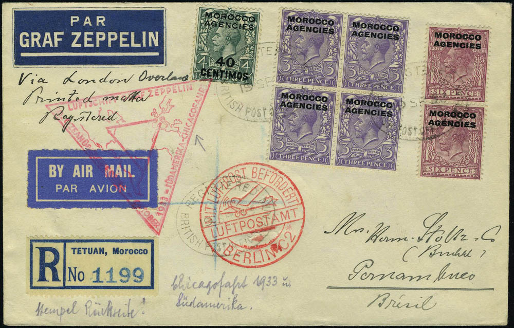 Lot 3575 - MAROC (BUREAUX ANGLAIS - TANGER)  -  Francois Feldman F.C.N.P François FELDMAN sale #124