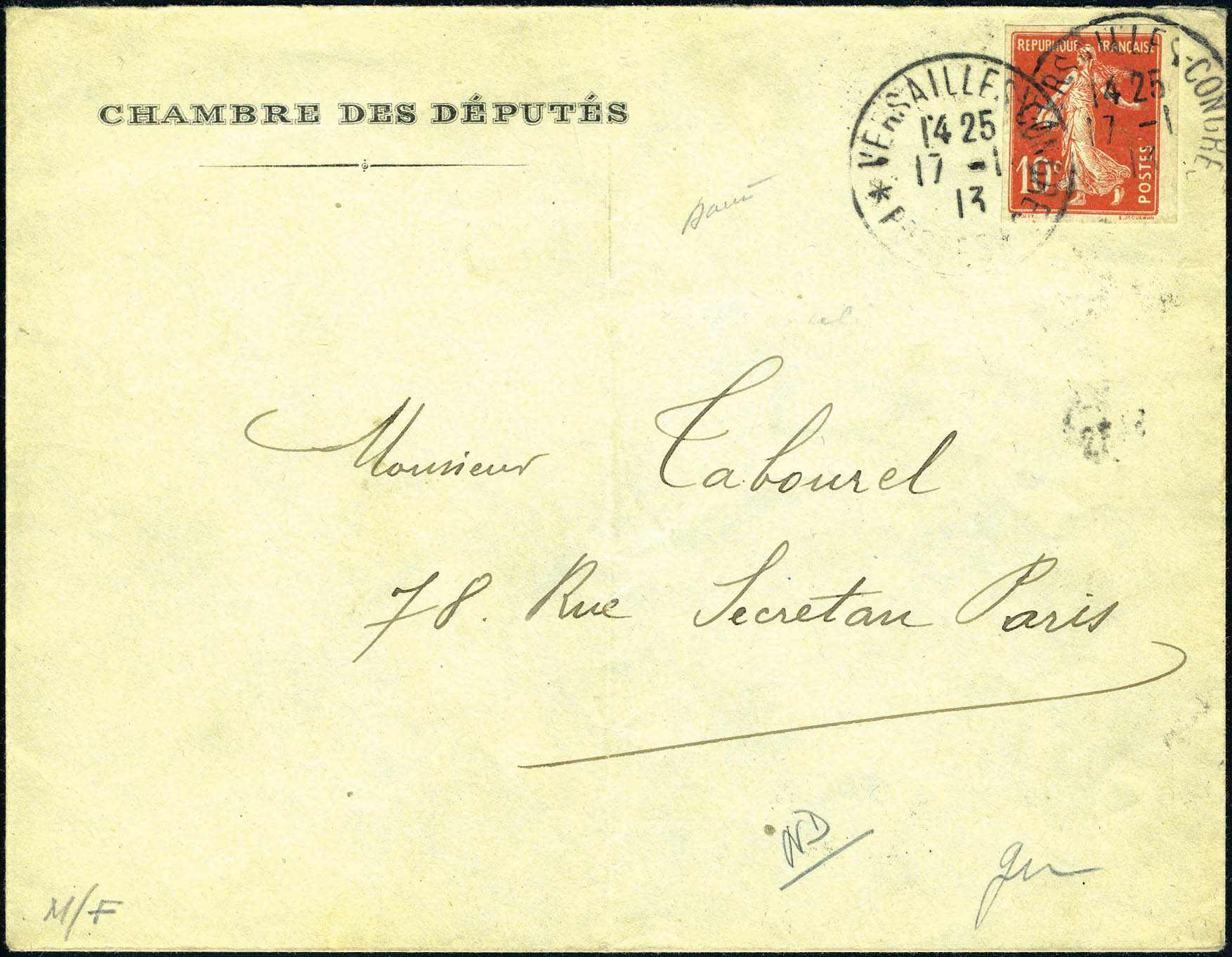 Lot 389 - France a partir de 1900 -  Francois Feldman F.C.N.P François FELDMAN sale #124
