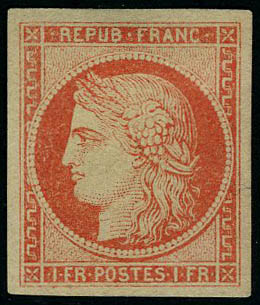 Lot 59 - France 2.eme.republique - Francois Feldman F.C.N.P François FELDMAN sale #124 Lot 59 - France 2.eme.republique - Francois Feldman F.C.N.P François FELDMAN sale #124