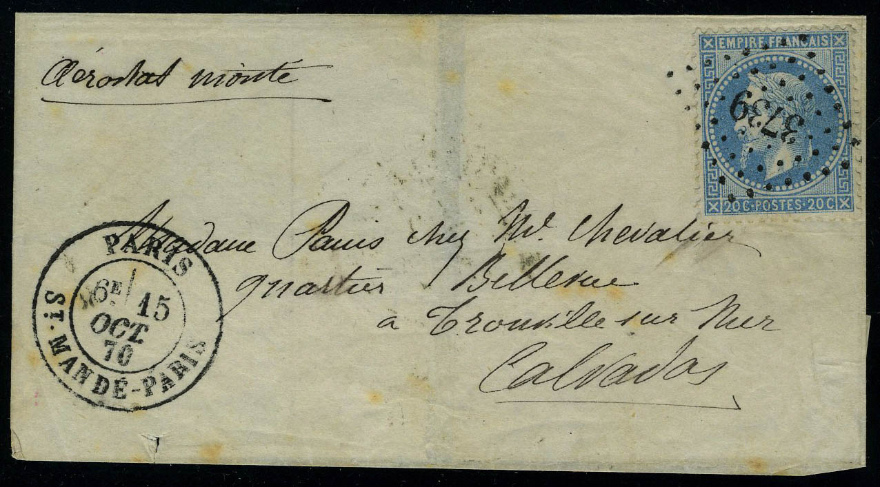 Lot 9 - France ballons montés - Francois Feldman F.C.N.P François FELDMAN sale #124 Lot 9 - France ballons montés - Francois Feldman F.C.N.P François FELDMAN sale #124