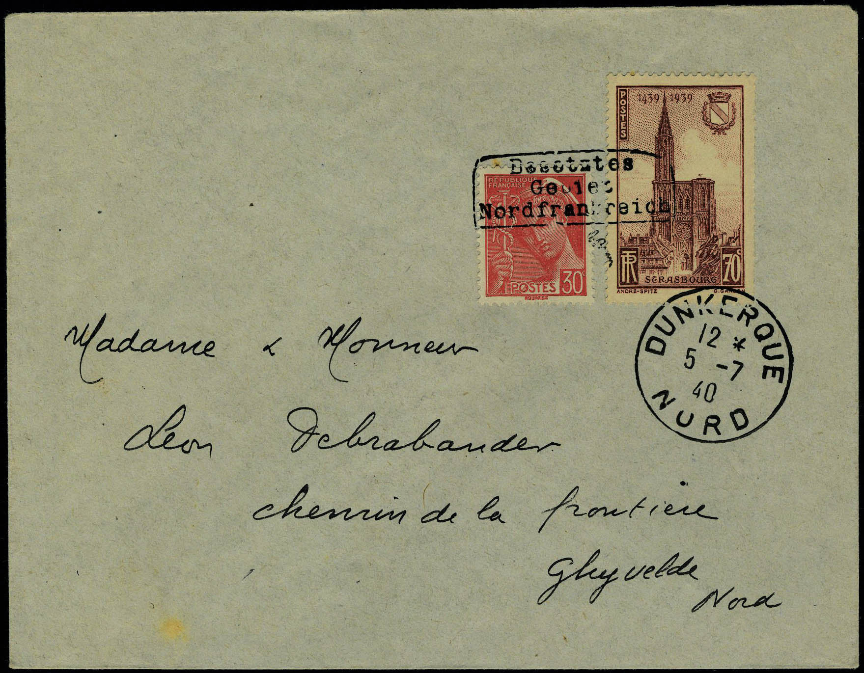 Lot 1001 - France timbres de guerre -  Francois Feldman F.C.N.P François FELDMAN sale #127