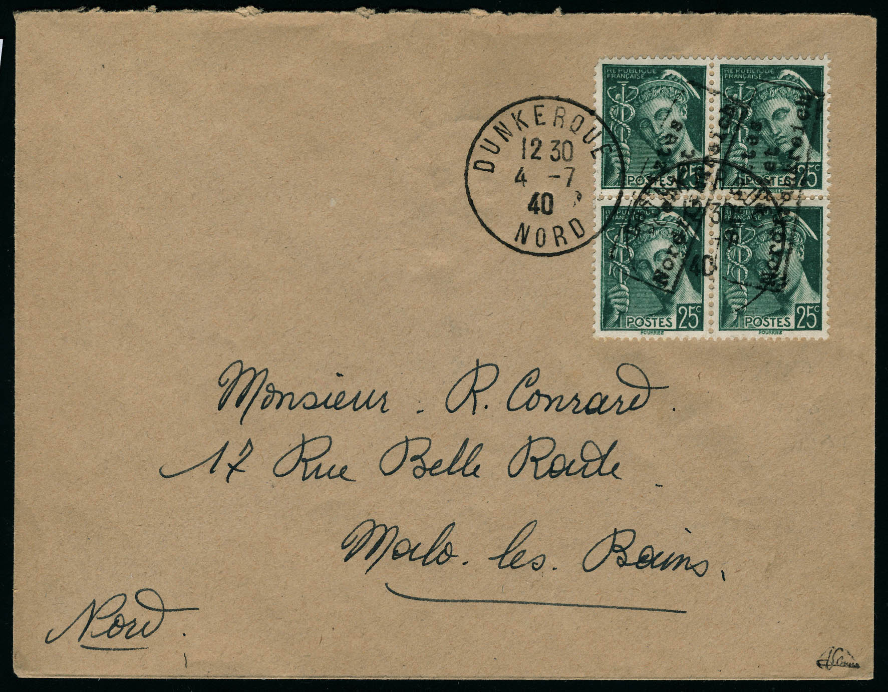 Lot 1002 - France timbres de guerre -  Francois Feldman F.C.N.P François FELDMAN sale #127