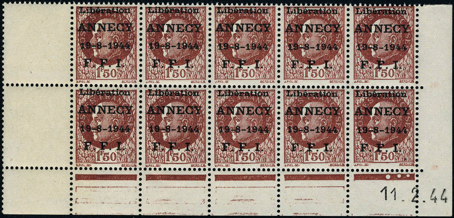 Lot 1014 - France timbres de liberation - cat. mayer -  Francois Feldman F.C.N.P François FELDMAN sale #127