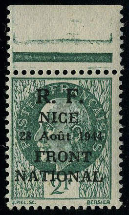Lot 1079 - France timbres de liberation - cat. mayer -  Francois Feldman F.C.N.P François FELDMAN sale #127