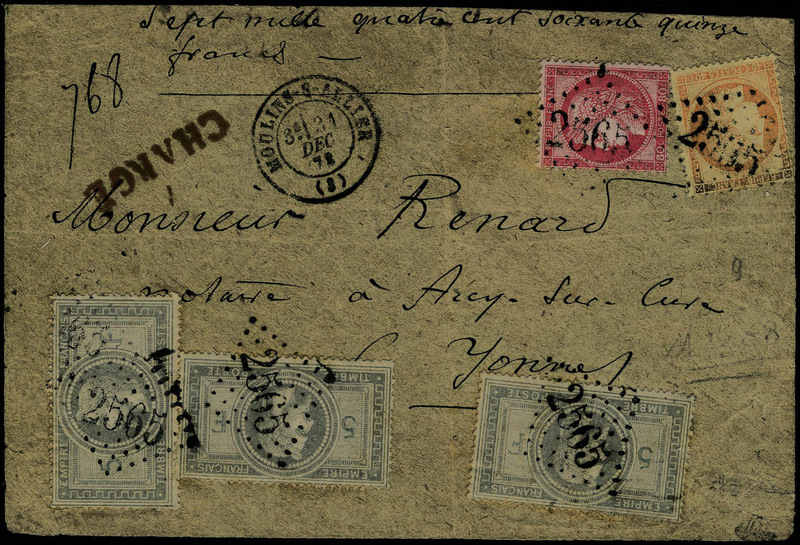Lot 111 - France second empire - Francois Feldman F.C.N.P François FELDMAN sale #127 Lot 111 - France second empire - Francois Feldman F.C.N.P François FELDMAN sale #127