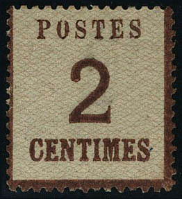Lot 1117 - France occupation allemande (1870/1871) - Francois Feldman F.C.N.P François FELDMAN sale #127 Lot 1117 - France occupation allemande (1870/1871) - Francois Feldman F.C.N.P François FELDMAN sale #127