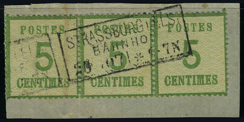 Lot 1119 - France occupation allemande (1870/1871) - Francois Feldman F.C.N.P François FELDMAN sale #127 Lot 1119 - France occupation allemande (1870/1871) - Francois Feldman F.C.N.P François FELDMAN sale #127