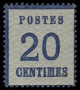 Lot 1122 - France occupation allemande (1870/1871) - Francois Feldman F.C.N.P François FELDMAN sale #127 Lot 1122 - France occupation allemande (1870/1871) - Francois Feldman F.C.N.P François FELDMAN sale #127