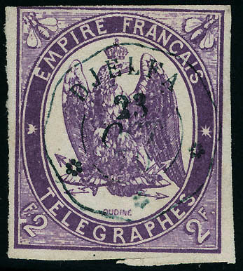 Lot 1141 - France timbres-télégraphe - Francois Feldman F.C.N.P François FELDMAN sale #127 Lot 1141 - France timbres-télégraphe - Francois Feldman F.C.N.P François FELDMAN sale #127