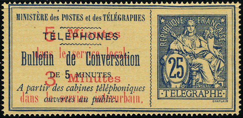 Lot 1145 - France timbres telephone - Francois Feldman F.C.N.P François FELDMAN sale #127 Lot 1145 - France timbres telephone - Francois Feldman F.C.N.P François FELDMAN sale #127