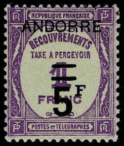 Lot 1227 - andorre timbres-taxe -  Francois Feldman F.C.N.P François FELDMAN sale #127