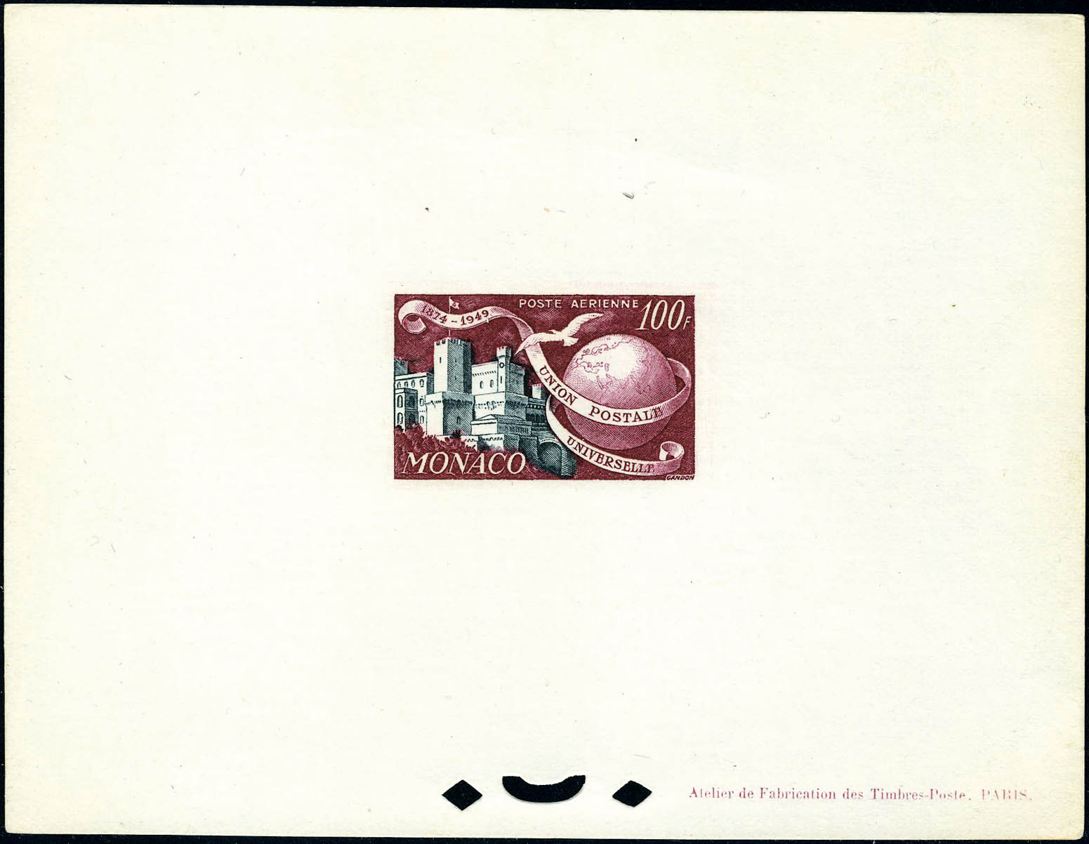 Lot 1265 - Monaco  -  Francois Feldman F.C.N.P François FELDMAN sale #127