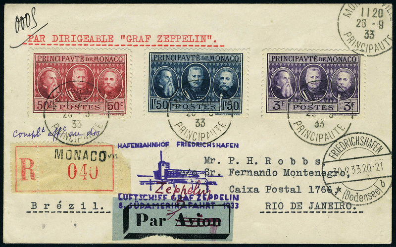 Lot 1278 - Monaco poste aerienne - Francois Feldman F.C.N.P François FELDMAN sale #127 Lot 1278 - Monaco poste aerienne - Francois Feldman F.C.N.P François FELDMAN sale #127