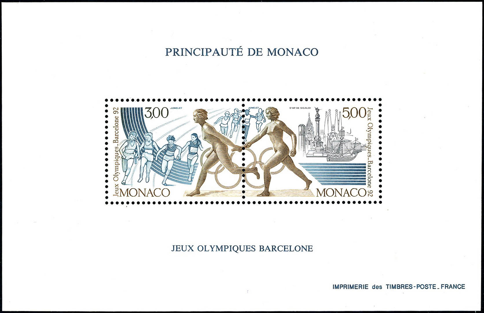 Lot 1345 - Monaco BLOCS SPECIAUX GOMMES - Francois Feldman F.C.N.P François FELDMAN sale #127 Lot 1345 - Monaco BLOCS SPECIAUX GOMMES - Francois Feldman F.C.N.P François FELDMAN sale #127