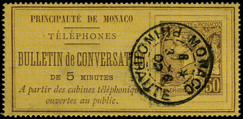 Lot 1351 - Monaco timbres telephone - Francois Feldman F.C.N.P François FELDMAN sale #127 Lot 1351 - Monaco timbres telephone - Francois Feldman F.C.N.P François FELDMAN sale #127