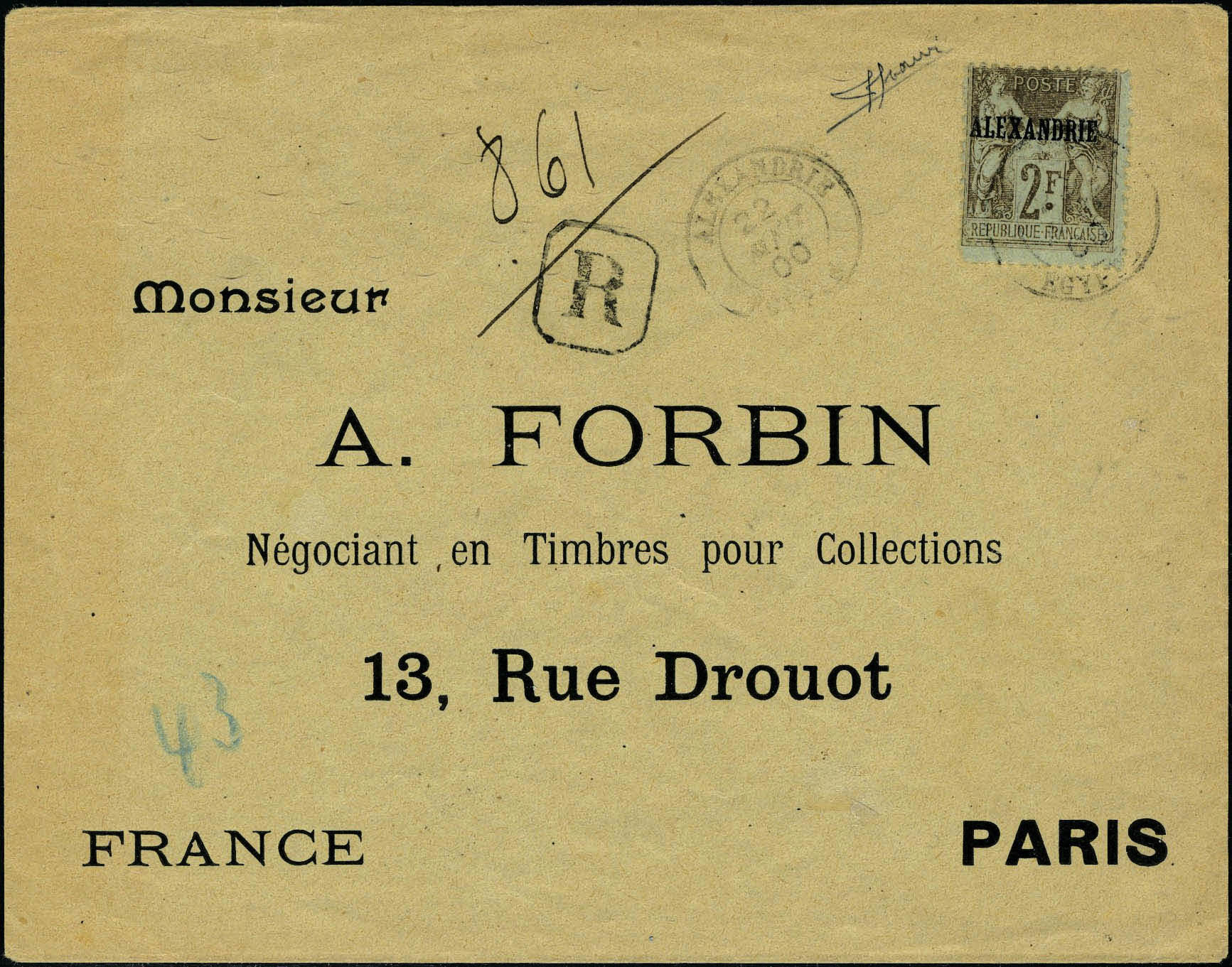 Lot 1441 - alexandrie - Francois Feldman F.C.N.P François FELDMAN sale #127 Lot 1441 - alexandrie - Francois Feldman F.C.N.P François FELDMAN sale #127