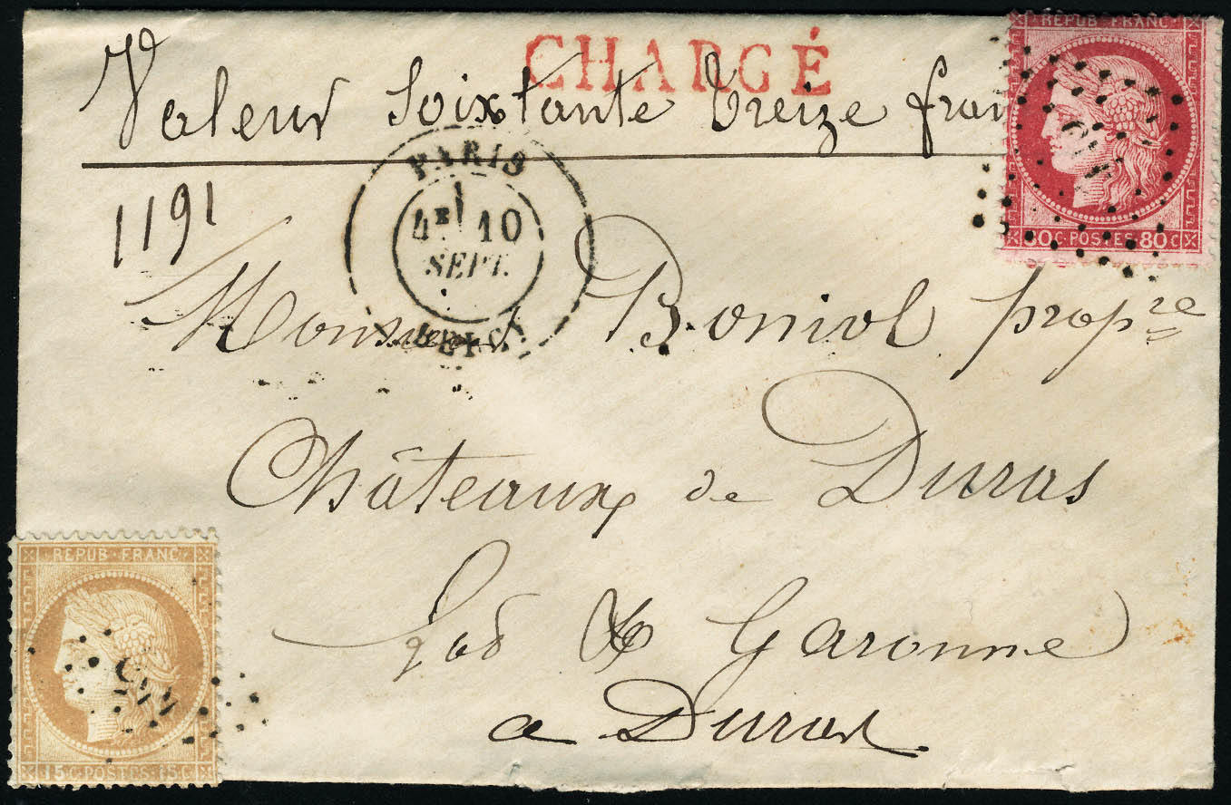 Lot 170 - France 3.eme.republique - Francois Feldman F.C.N.P François FELDMAN sale #127 Lot 170 - France 3.eme.republique - Francois Feldman F.C.N.P François FELDMAN sale #127